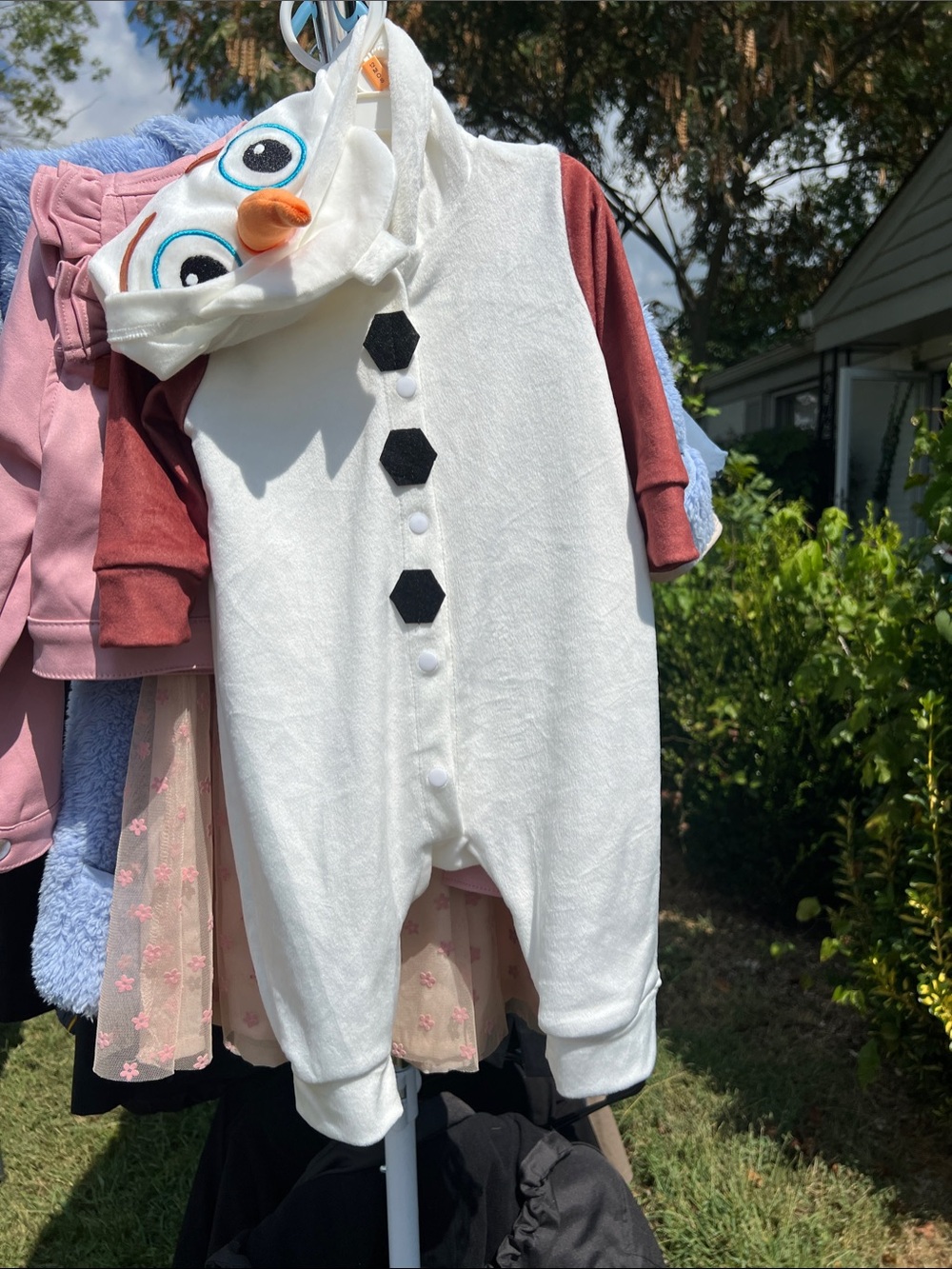 Baby Olaf Snowman Hooded One-Piece, 6 months